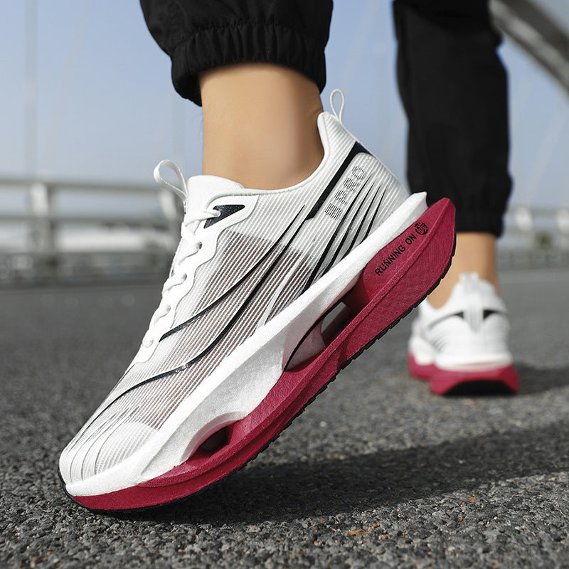 Unisex Performance-Laufsneaker mit Drehverschluss, geformter Hohlkammer-Zwischensohle und atmungsaktivem Strickobermaterial Drune