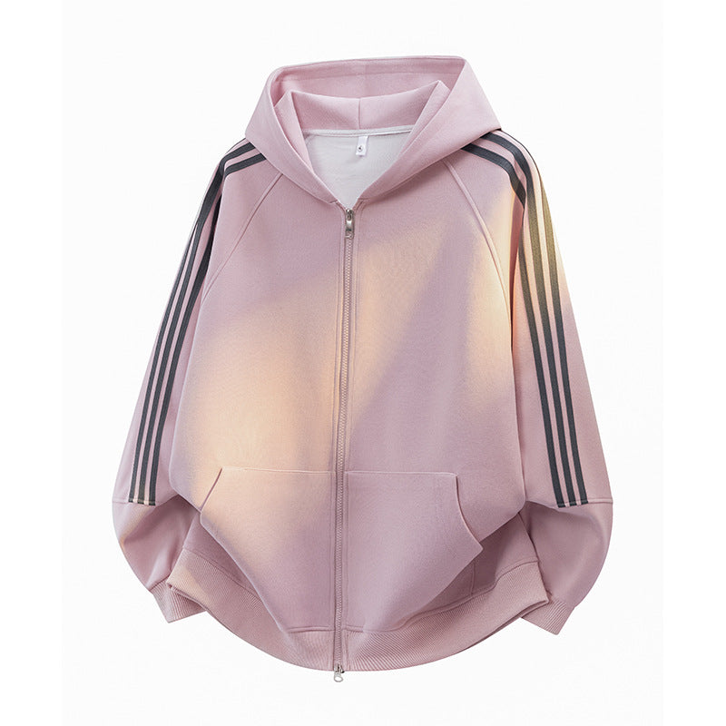 Damen Sportlicher Kapuzenpullover mit praktischem Reißverschluss
