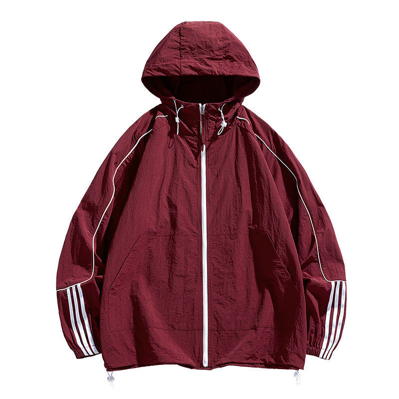 Damen Leichte Sportjacke mit Kapuze