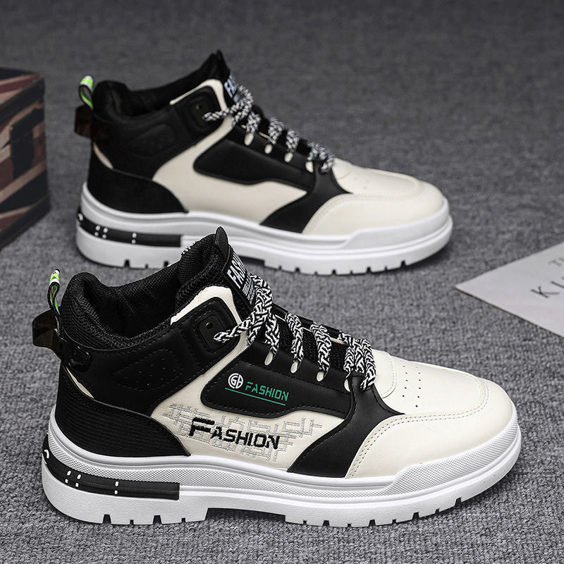 Damen modische High-Top Sneakers mit stylischem Design und rutschfester Sohle Drune