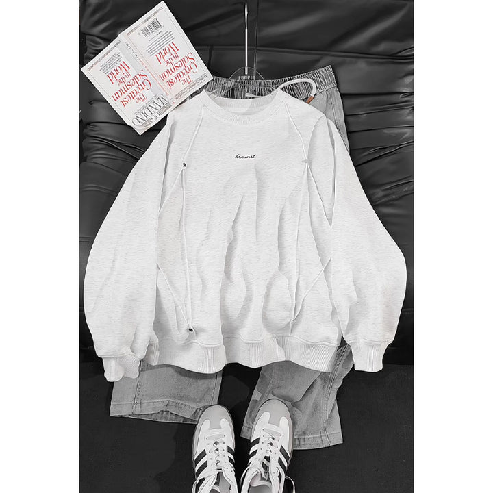 Damen Lässiger Oversized Sweatshirt mit eleganten Akzenten Drune