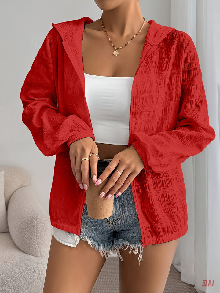 Damen lässige Kapuzenjacke Drune