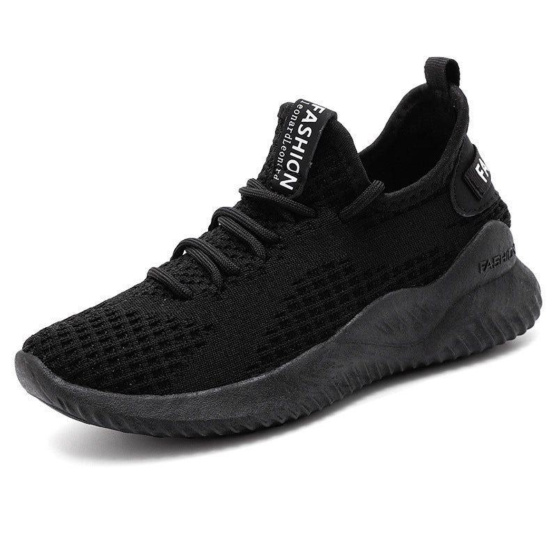 Unisex Atmungsaktiver Strick-Sneaker mit gedämpfter Laufsohle und Slip-On-Passform Drune