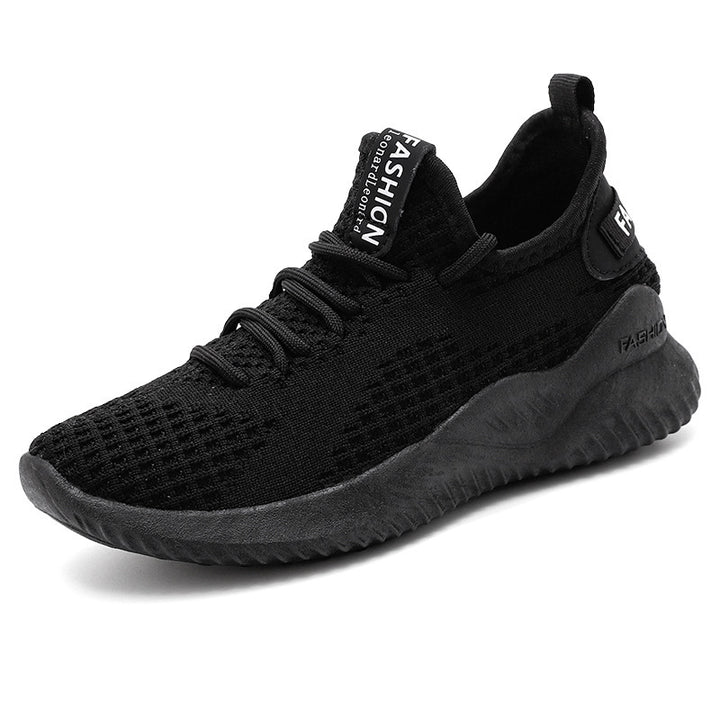Unisex Atmungsaktiver Strick-Sneaker mit gedämpfter Laufsohle und Slip-On-Passform Drune