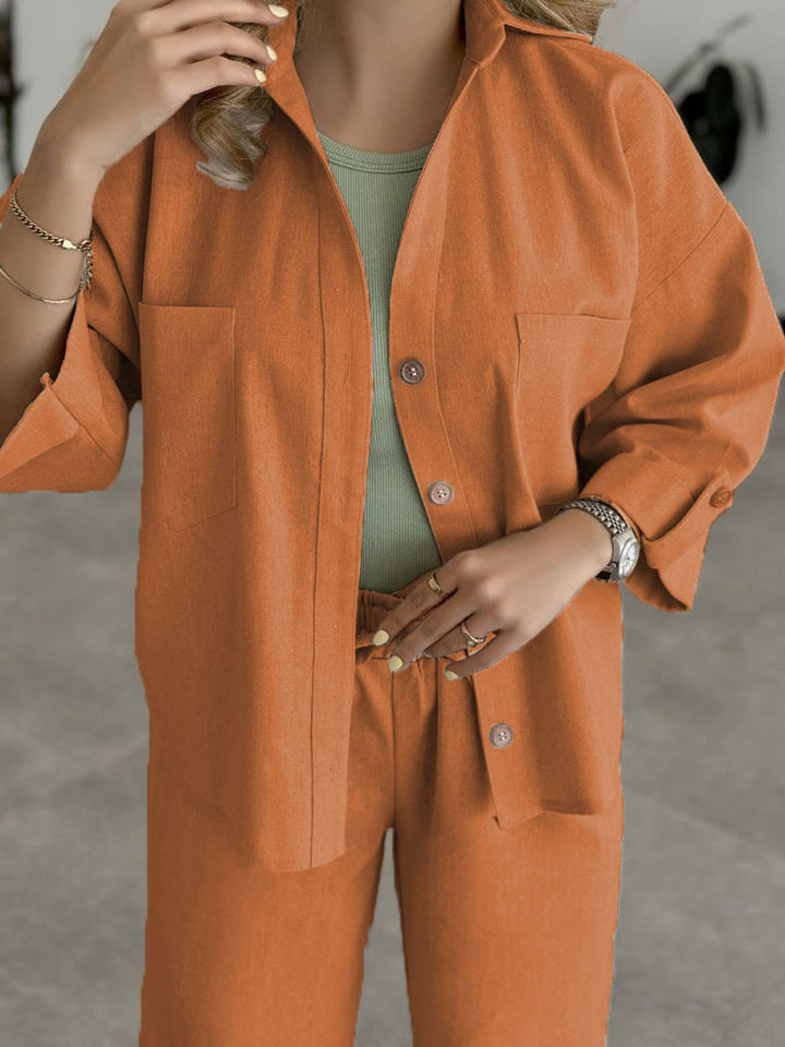 Damen lässige Hemd-Bluse Drune