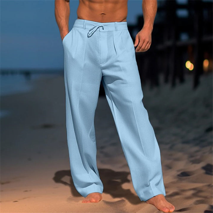 Herren elegante Chinohose mit lockerer Passform Drune