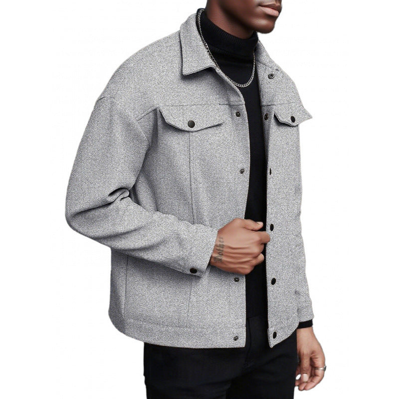 Herren weiche und modische Overshirtjacke Drune