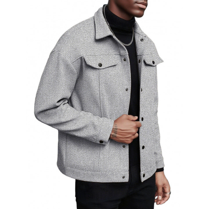 Herren weiche und modische Overshirtjacke Drune