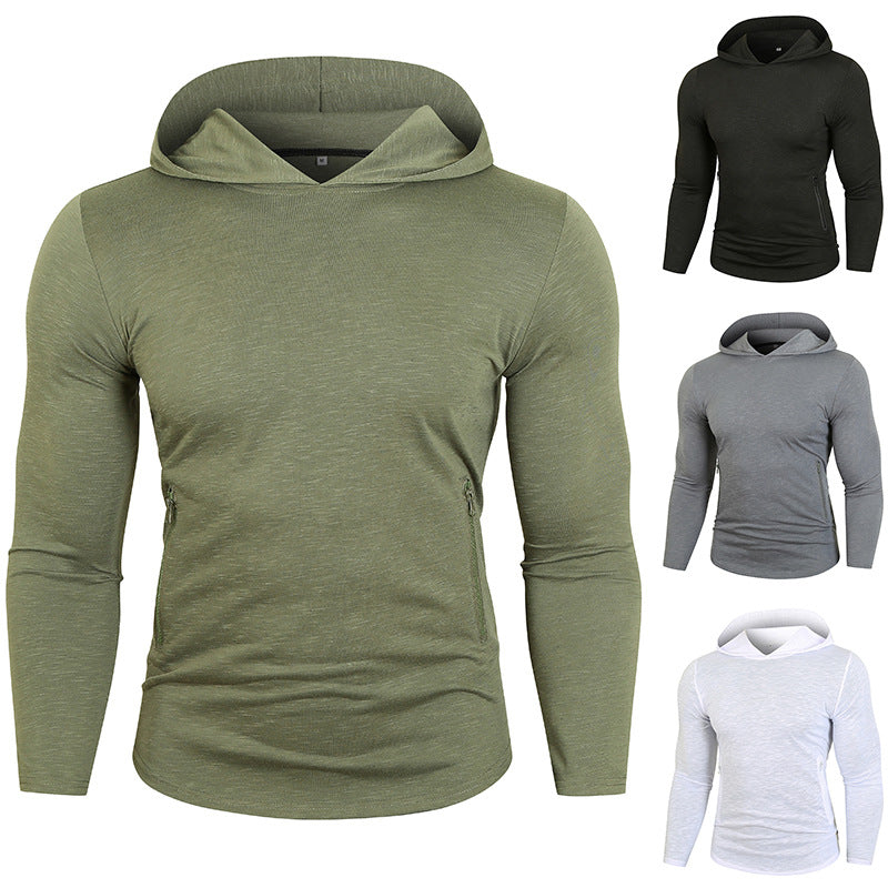 Herren Performance Langarm Kapuzenshirt Drune