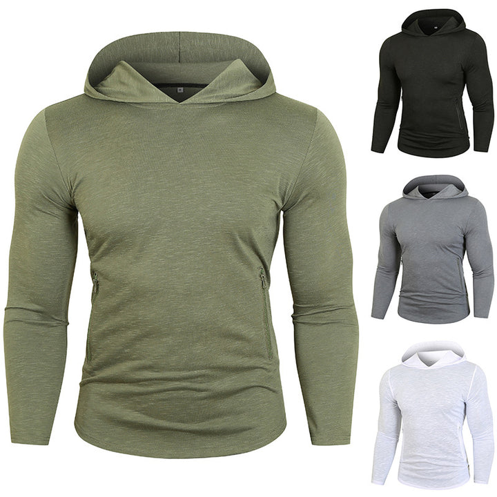 Herren Performance Langarm Kapuzenshirt Drune