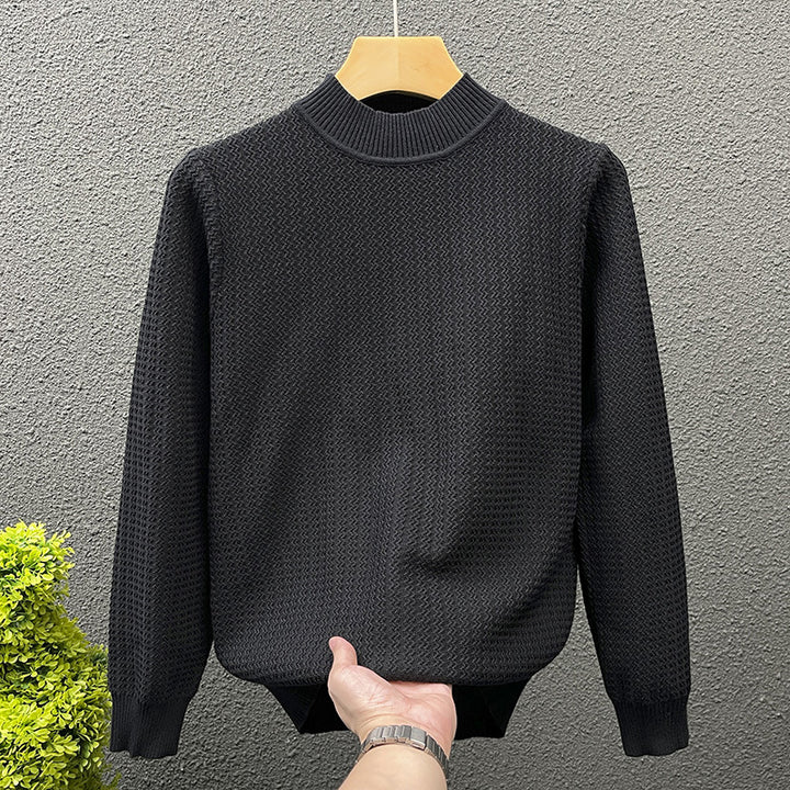 Damen Strukturierter Rollkragenpullover aus feinem Waffelstrick Drune