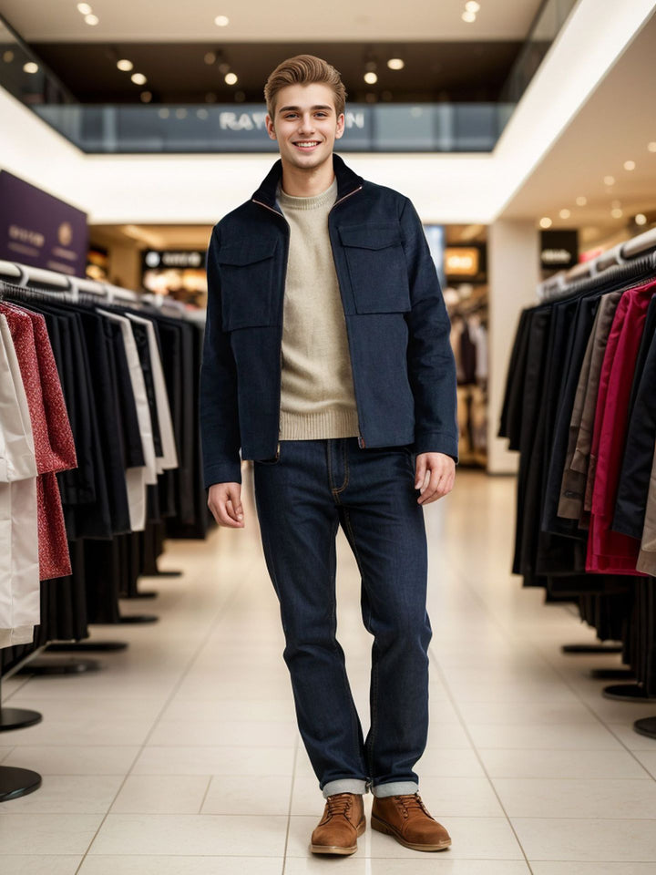 Herren stylische Funktionsjacke im modernen Design mit großzügigen Taschen Drune
