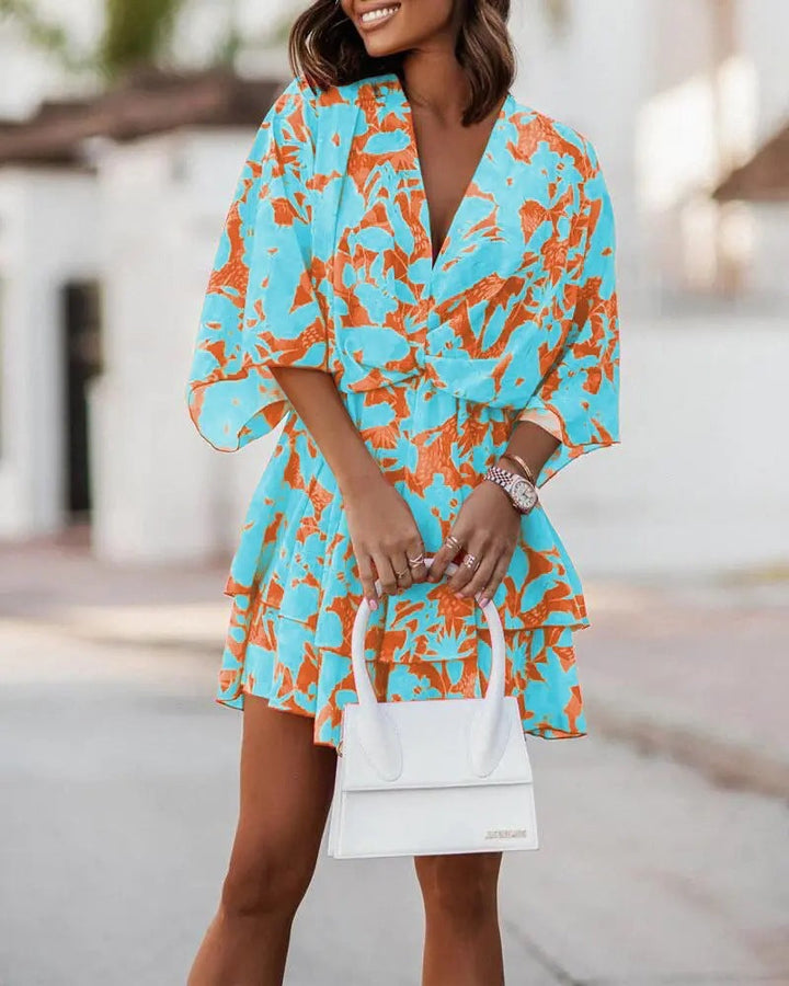 Damen Sommerkleid im lässigen Chiffon-Stil Drune