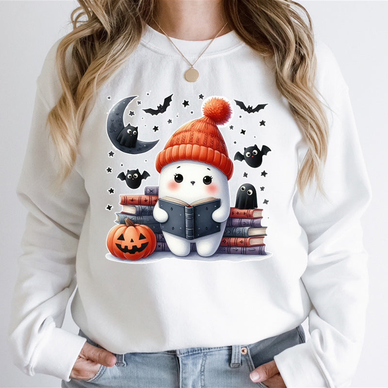 Damen Sweatshirt mit verspieltem Halloween-Motiv und hochwertigem Material Drune