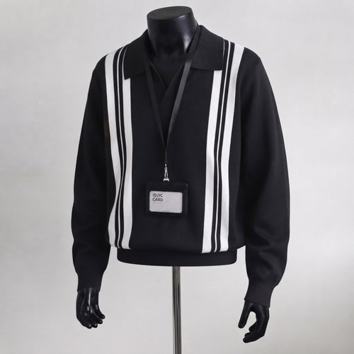 Herren Modischer Pullover mit Stripes Drune