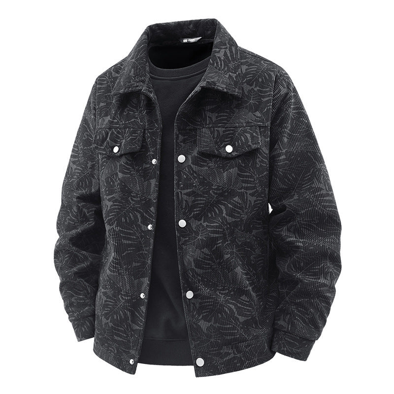 Herren Gemusterte Baumwolljacke Drune