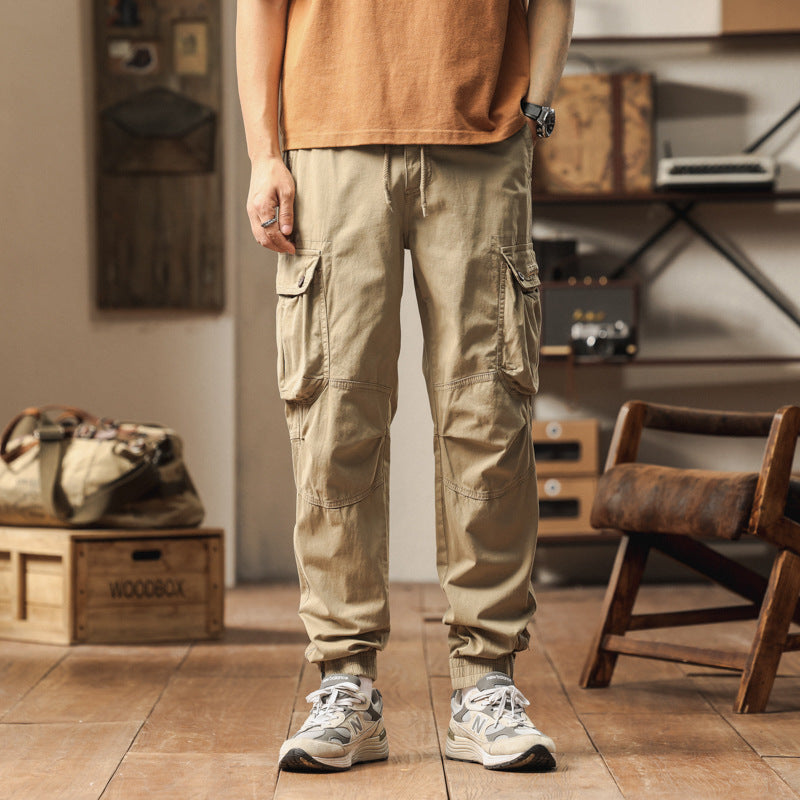 Herren Cargo-Jogginghose im Utility‑Stil mit elastischem Tunnelzugbund und verstärkten Kniepaneelen Drune