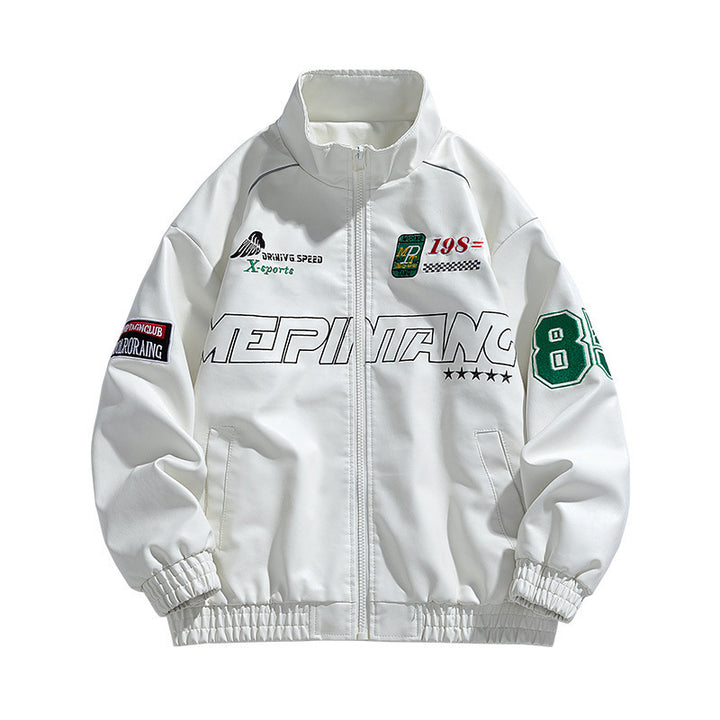 Herren Sportliche Motorsportjacke Drune