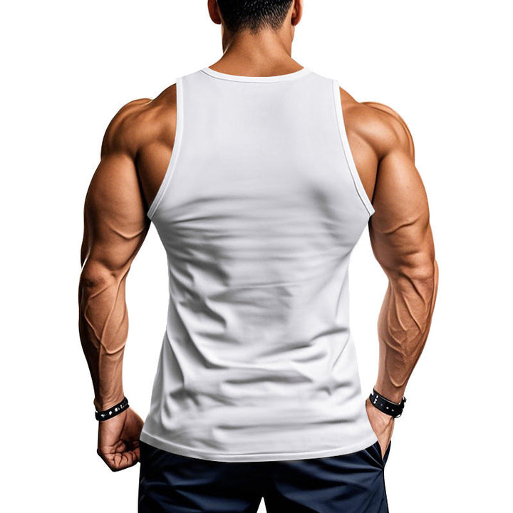 Herren atmungsaktives Fitness Tanktop mit Racerback-Schnitt Drune