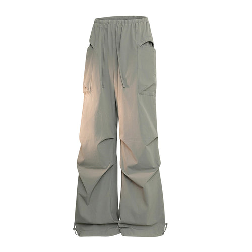 Herren Oversize-Cargohose im Tech-Look mit Tunnelzugbund, extra weitem Bein & verstellbaren Beinabschlüssen Drune