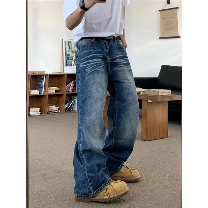 Herren weite Jeans mit lässigem Schnitt Drune