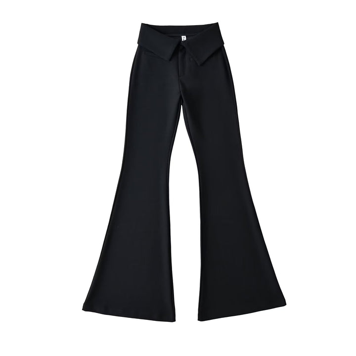 Damen elegante Flared-Hose Drune