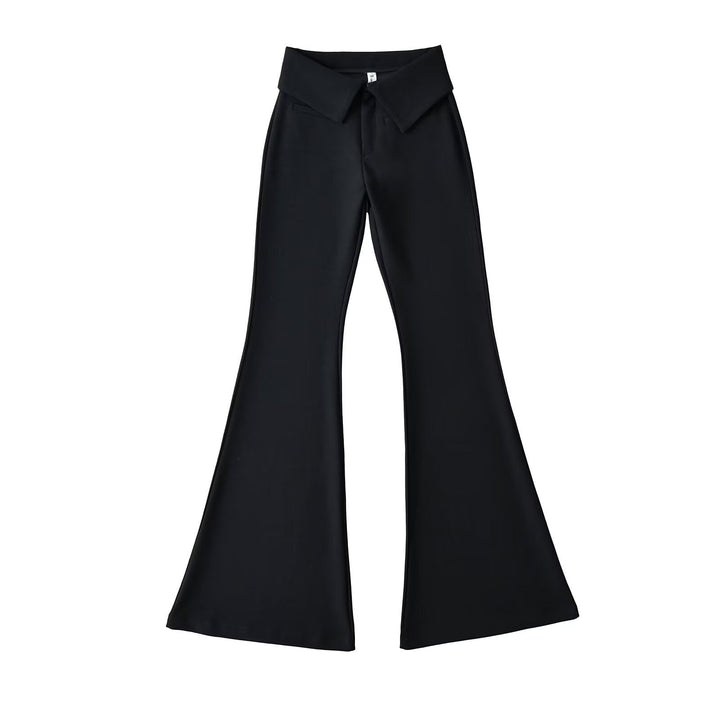 Damen elegante Flared-Hose Drune