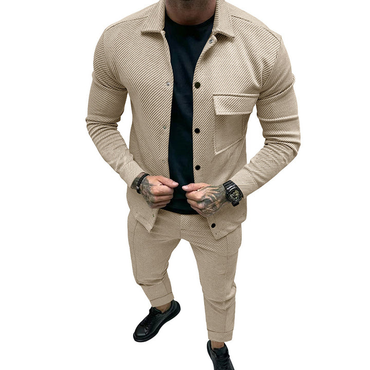 Herren modisches Karomuster Freizeitanzug Drune