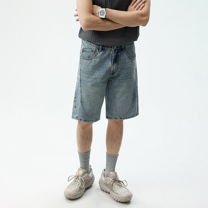 Herren Denim-Shorts im lässigen Relaxed Fit mit seitlichen Taschen Drune