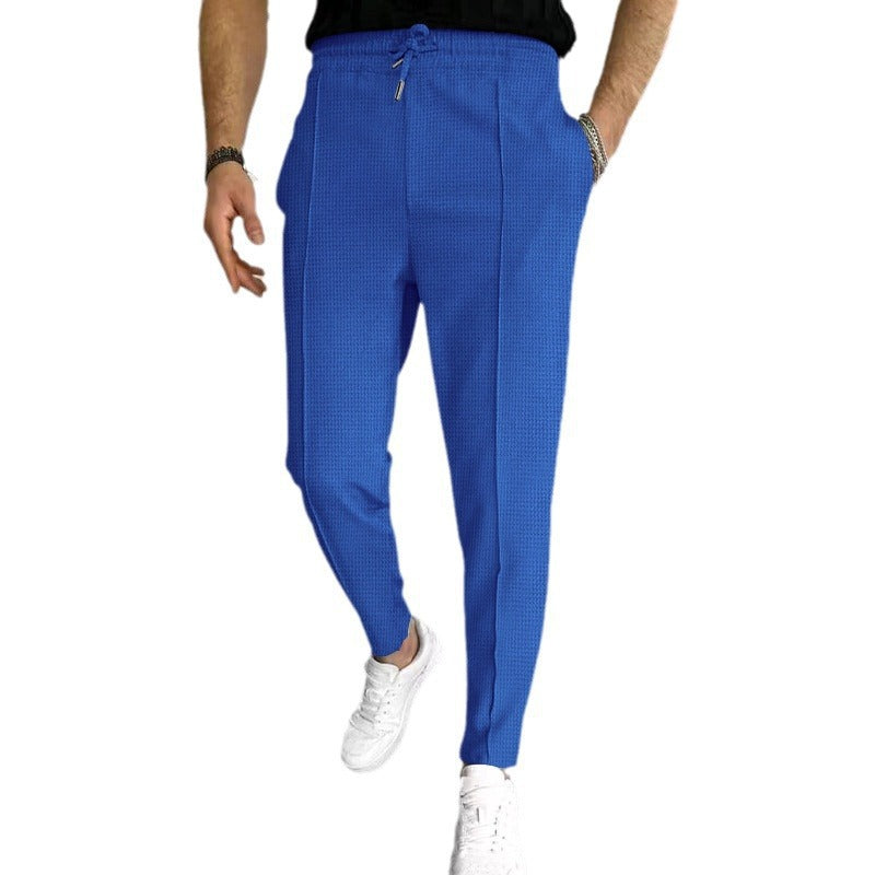 Herren elegante Freizeithose mit elastischem Bund und seitlichen Taschen Drune