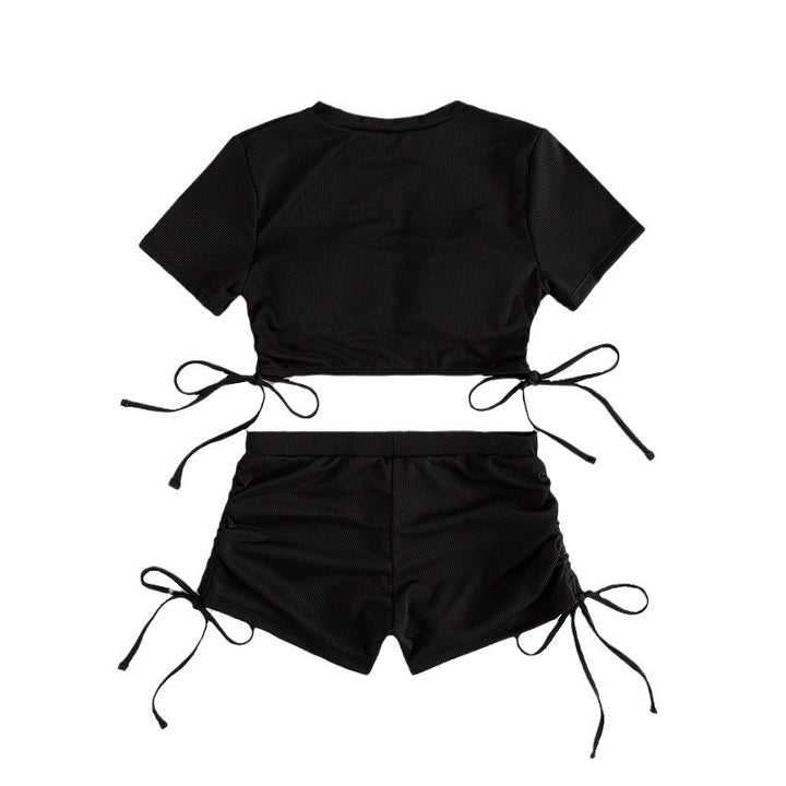 Damen Sportliches Crop-Top und Shorts Set Drune 1779281154
