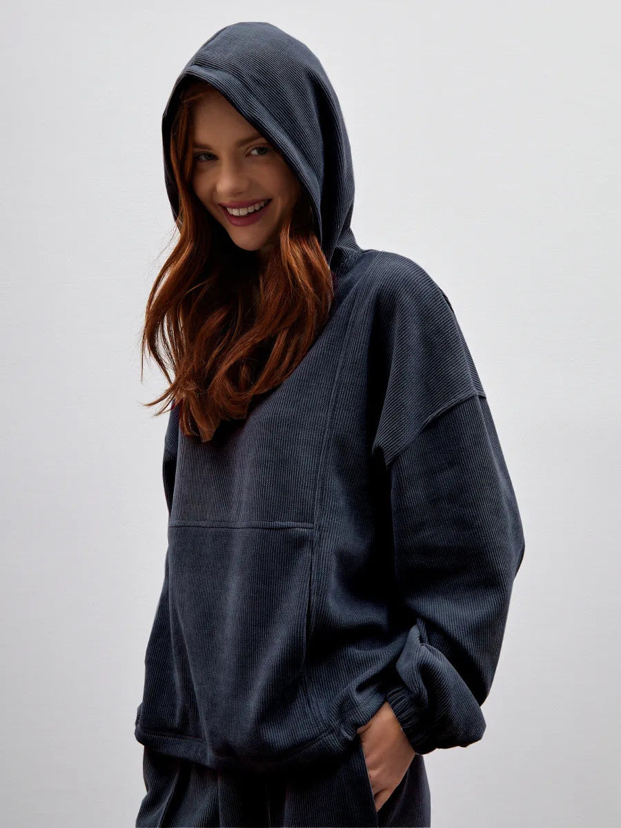 Damen Cozy Sweatset Drune