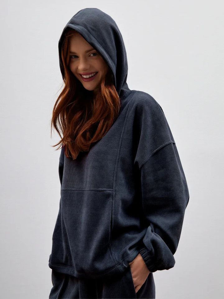Damen Cozy Sweatset Drune