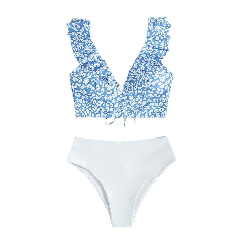 Damen Tiermuster Crop Top Drune