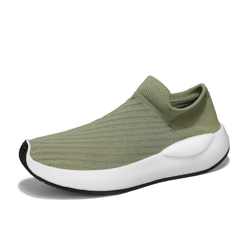 Unisex gestrickte Schlupfsneaker mit sockenähnlichem Schaft, gepolstertem Komfortfußbett und reaktiver EVA‑Zwischensohle Drune