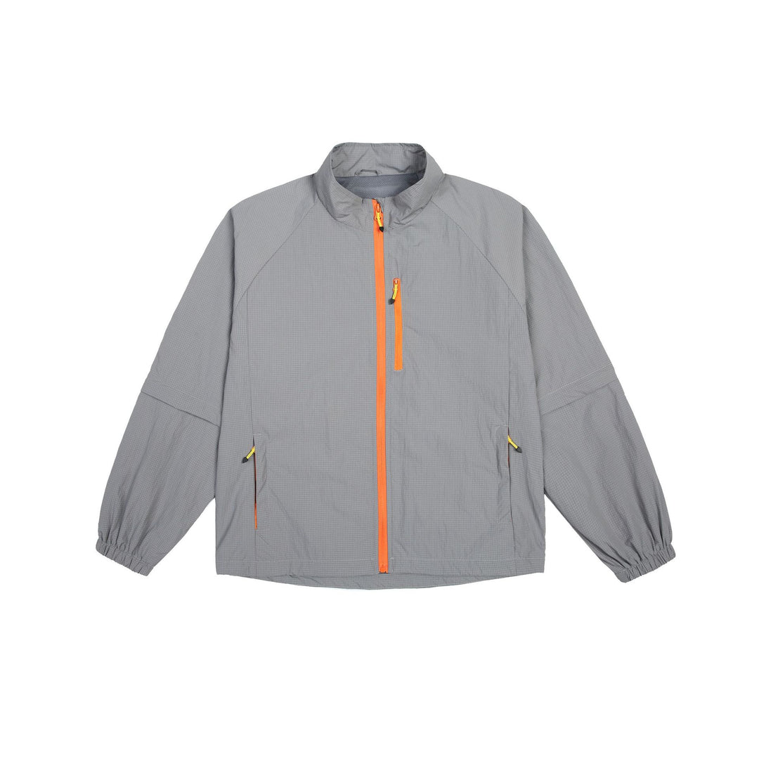 Herren leichte Ripstop-Überzugsjacke mit Stehkragen, Brusttasche und elastischen Bündchen Drune