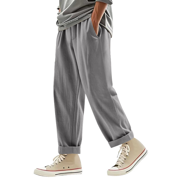 Herren lässige Freizeithose mit eleganten Falten und komfortablem Schnitt Drune