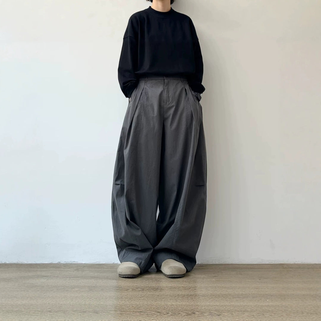 Damen Weitgeschnittene Chino-Hose Drune
