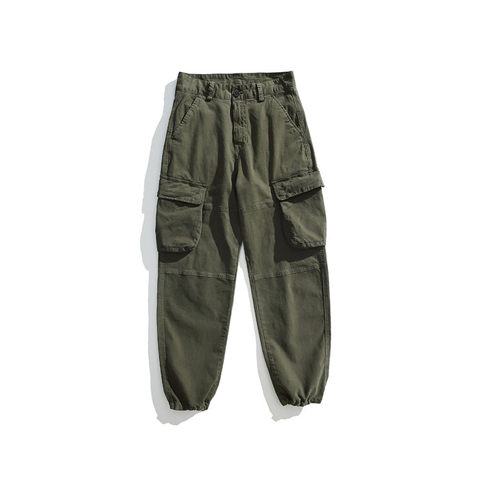 Herren Utility-Cargo-Joggerhose mit elastischem Knöchelabschluss und Mehrfach-Klappentaschen Drune