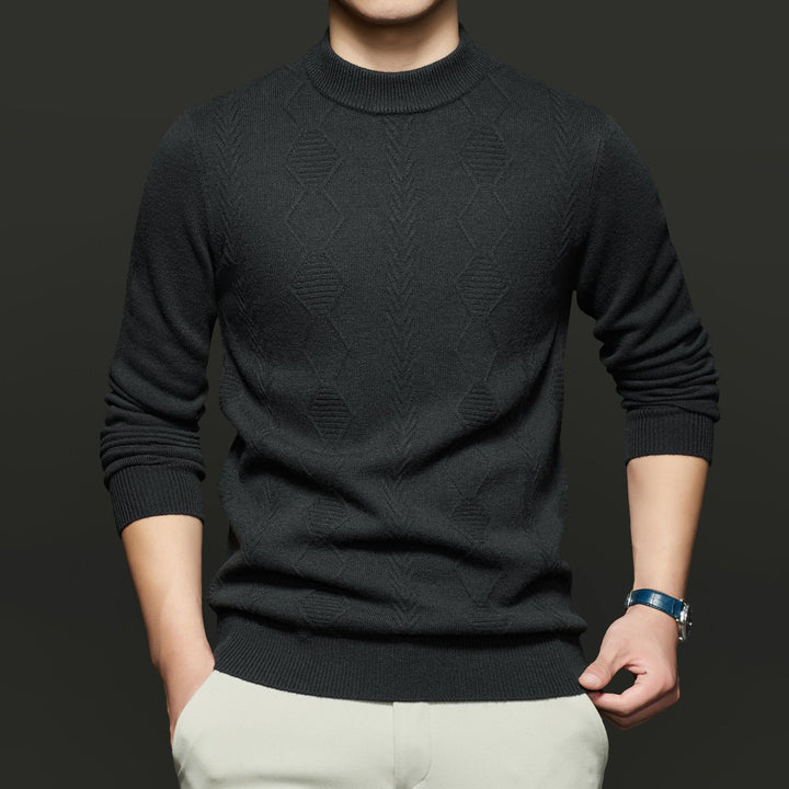 Herren Feinstrickpullover mit modernem Strukturmuster Drune