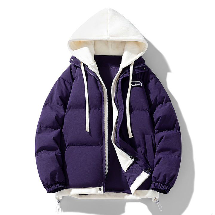 Damen Stepp-Kapuzenjacke mit weichem Teddyfleece-Innenfutter, verstellbarem Saum und elastischen Bündchen Drune