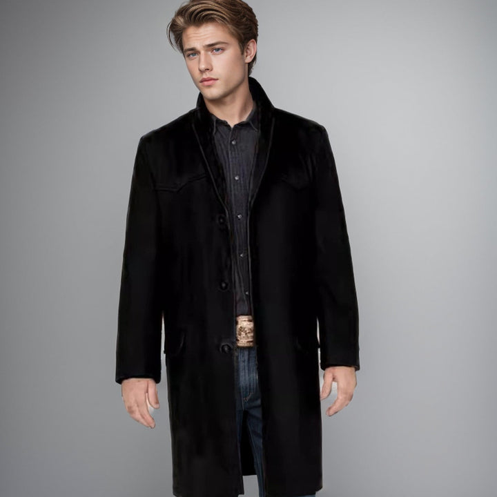 Herren eleganter, klassischer Überziehmantel Drune