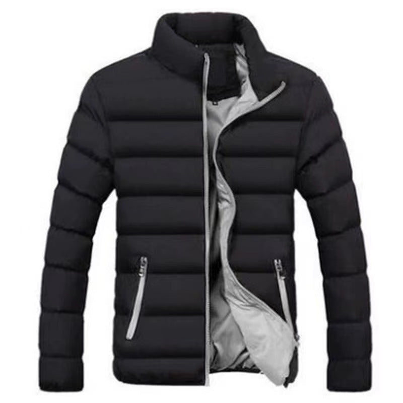 Herren nan gesteppte Thermojacke mit hohem Stehkragen und wasserabweisender Außenhülle Drune