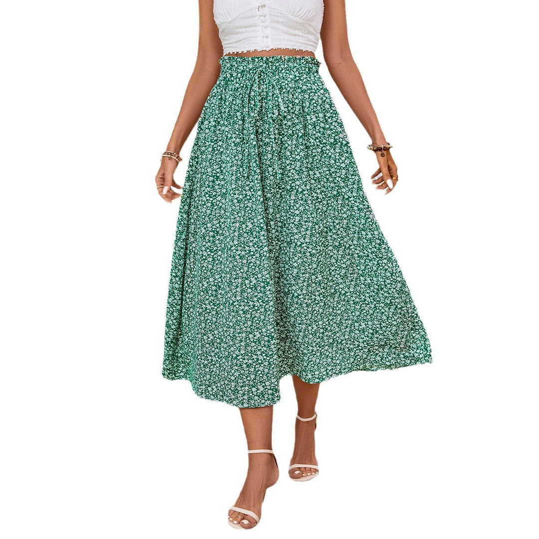Damen Maxirock mit floralem Muster Drune