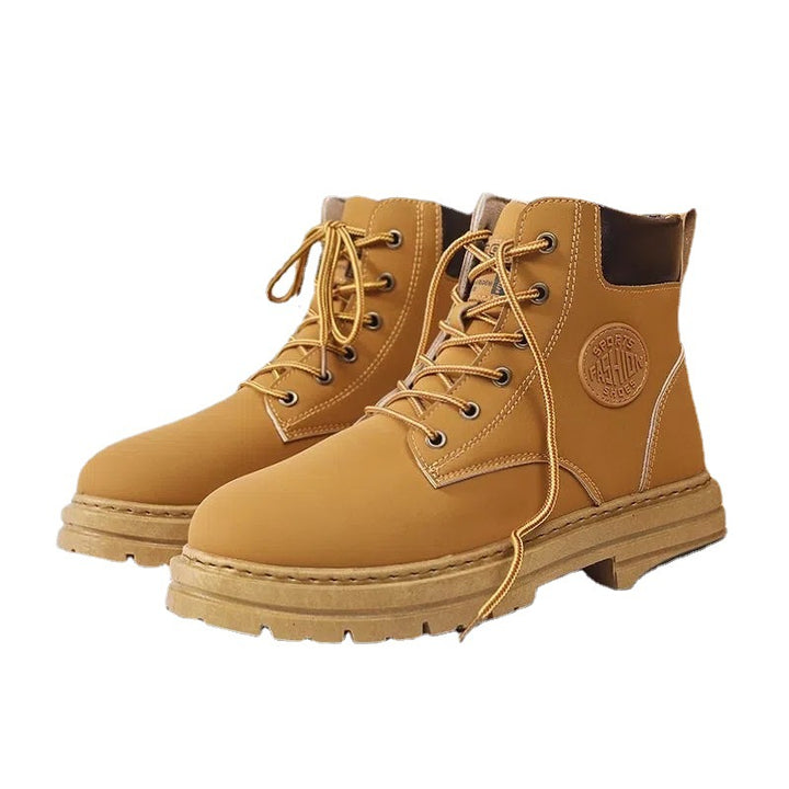 Damen Schnür-Biker-Boots mit robuster Plateau-Sohle Drune