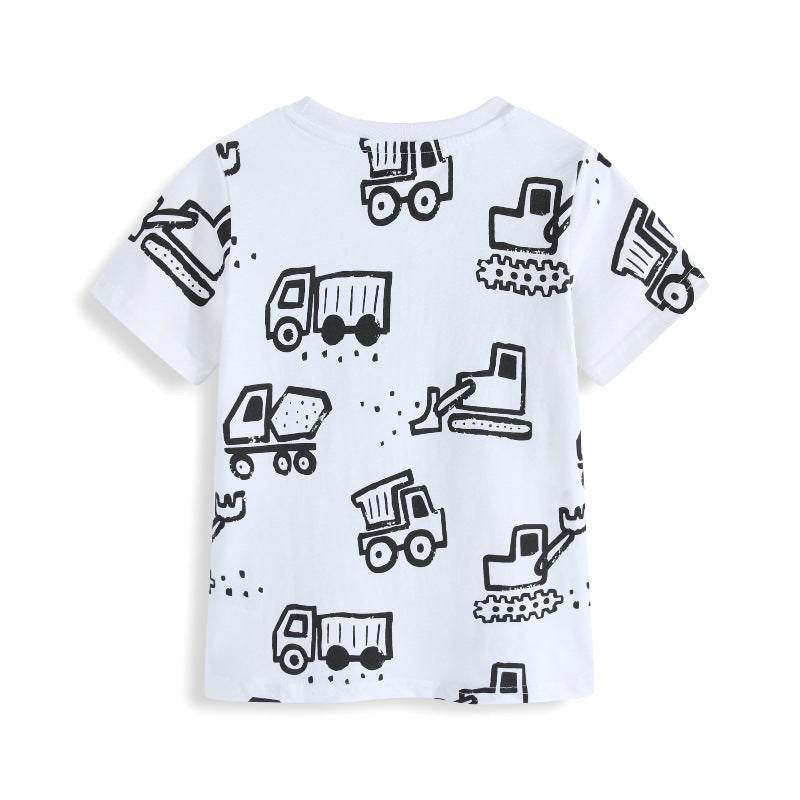 Jungen T-Shirt mit lustigem Baustellenmotiv Drune