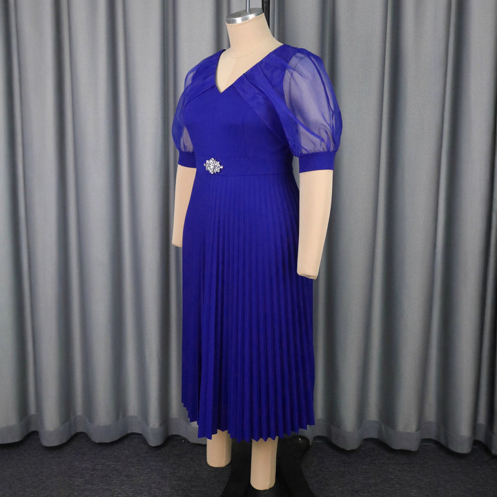 Damen Luftiges Midikleid mit raffinierten Chiffonärmeln Drune