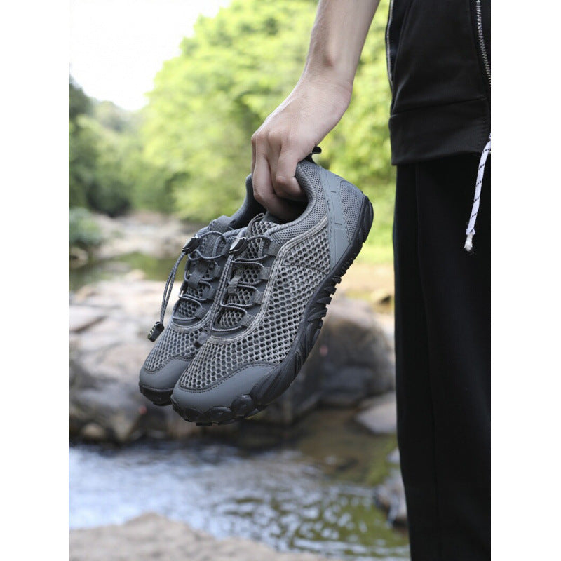 Herren Atmungsaktiver Trekking‑Wasserschuh mit Quick‑Lace und profilierter Gummisohle Drune