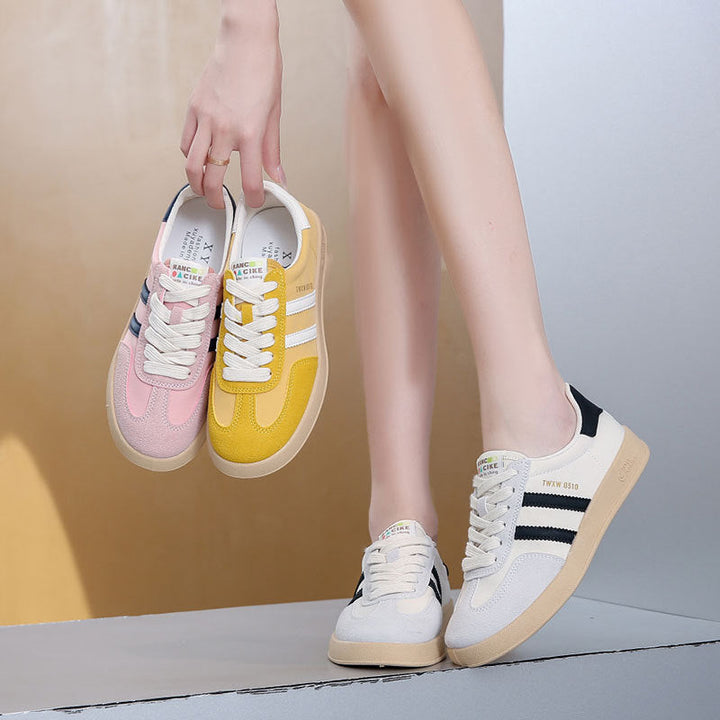 Damen Sportliche Sneakers mit modischen Streifen und dämpfender Sohle Drune
