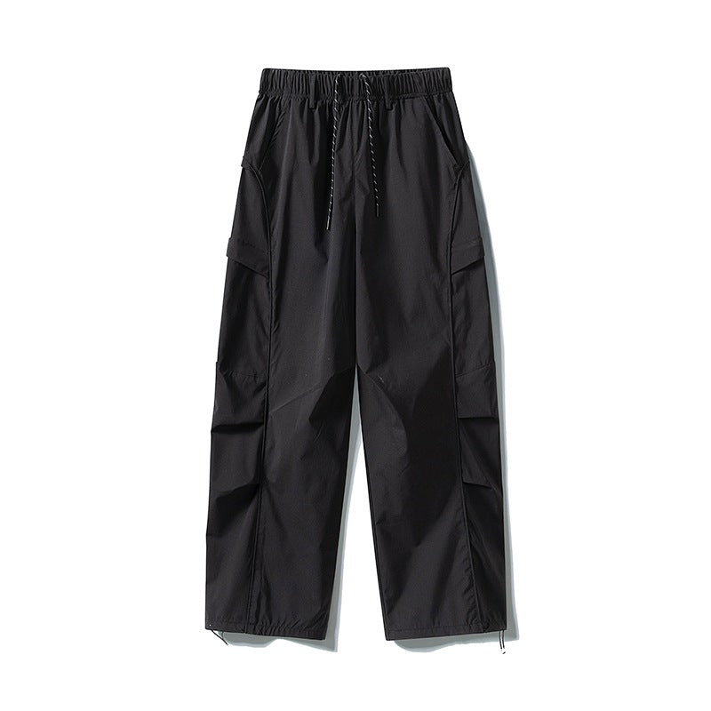Herren Tech-Cargo-Hose aus wind- und wasserabweisendem Nylon mit elastischem Bund & Multifunktionstaschen Drune